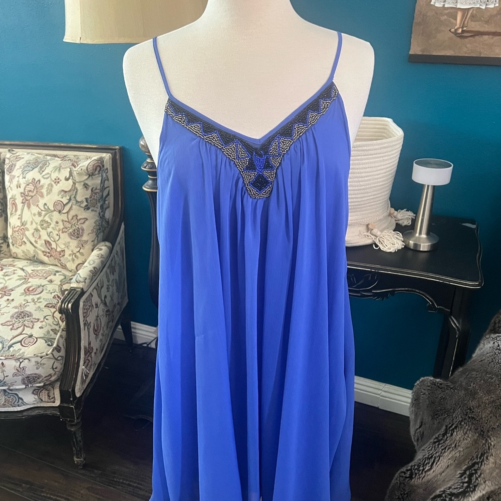 Express Periwinkle Party Dress